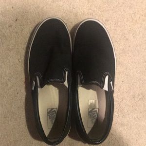 Black slip on vans
